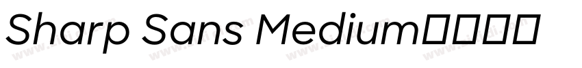 Sharp Sans Medium字体转换